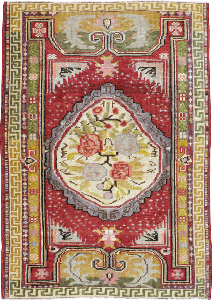 Vintage Turkish Ghiordes Rug, No.15916 - Gss