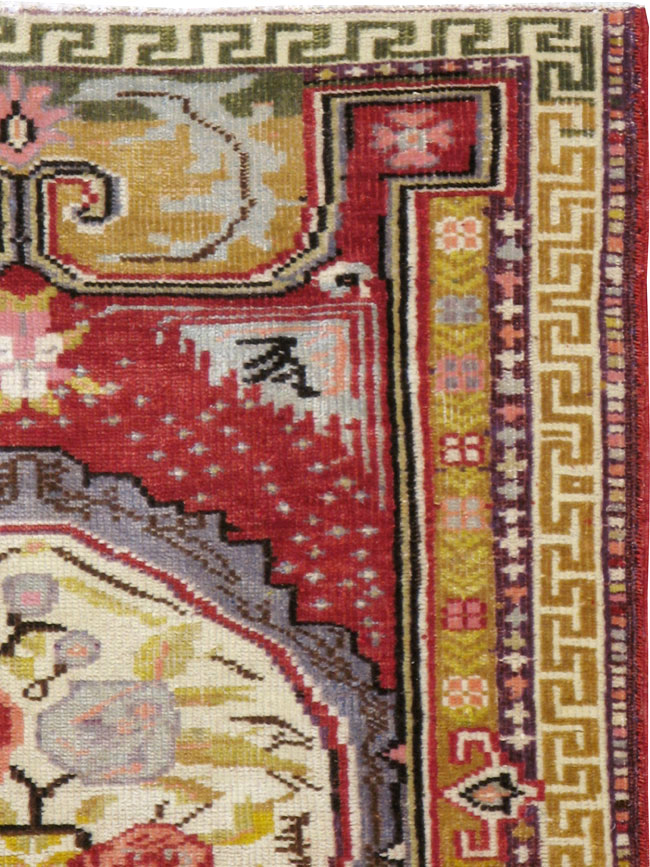 Vintage Turkish Ghiordes Rug, No.15916 - Gss
