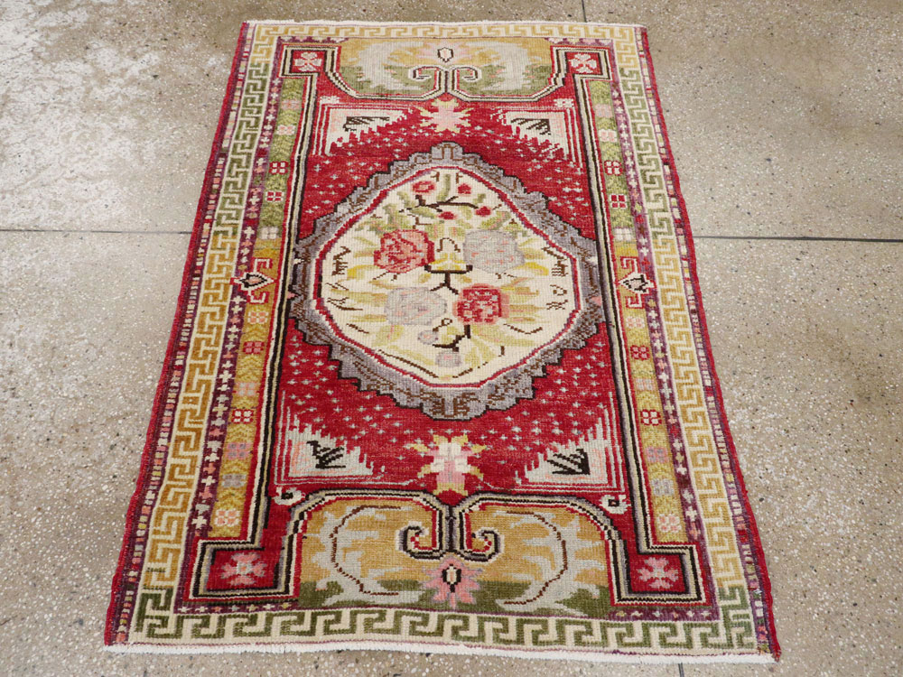 Vintage Turkish Ghiordes Rug, No.15916 - Gss