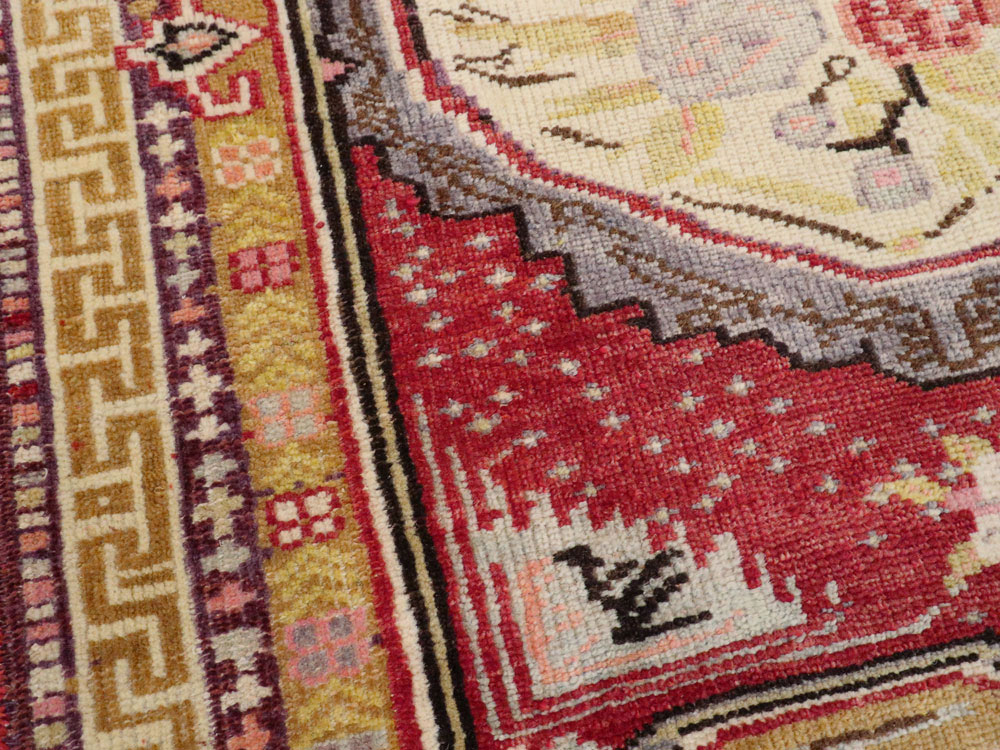 Vintage Turkish Ghiordes Rug, No.15916 - Gss
