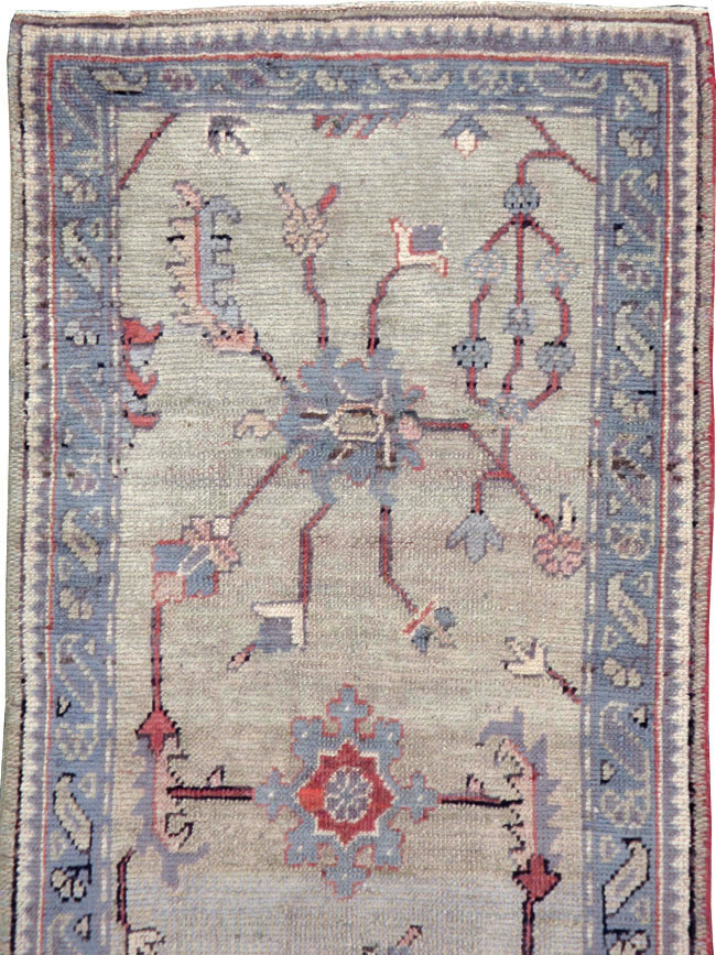 Antique Turkish Oushak Runner, No.15931 - Gss