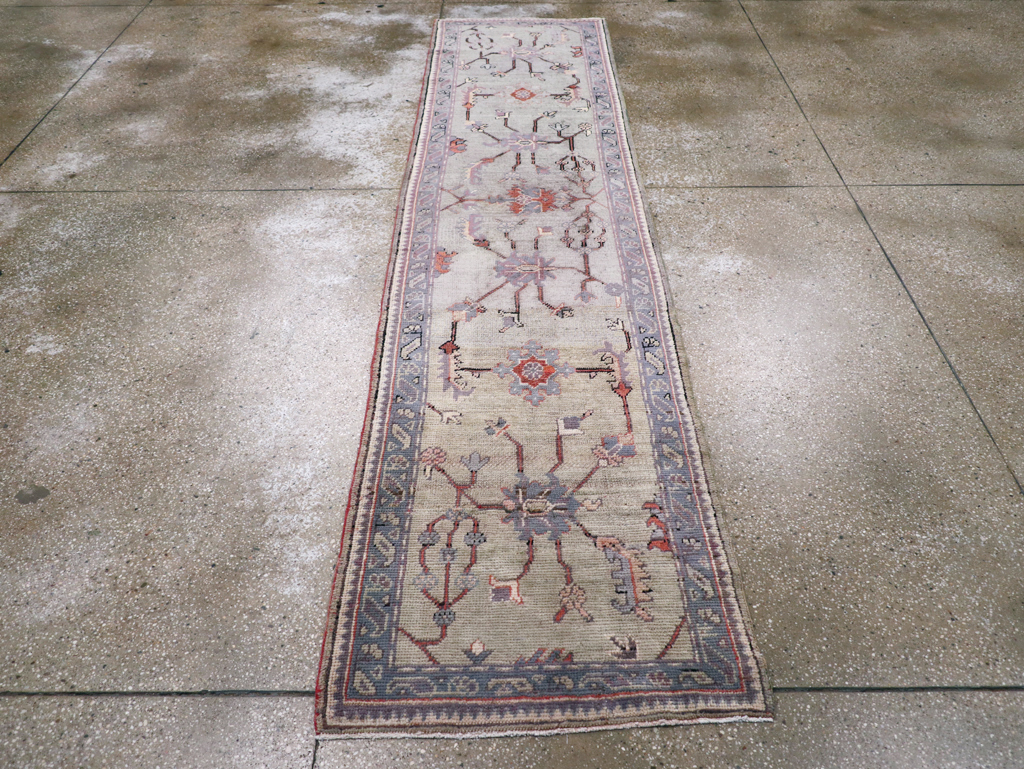 Antique Turkish Oushak Runner, No.15931 - Gss