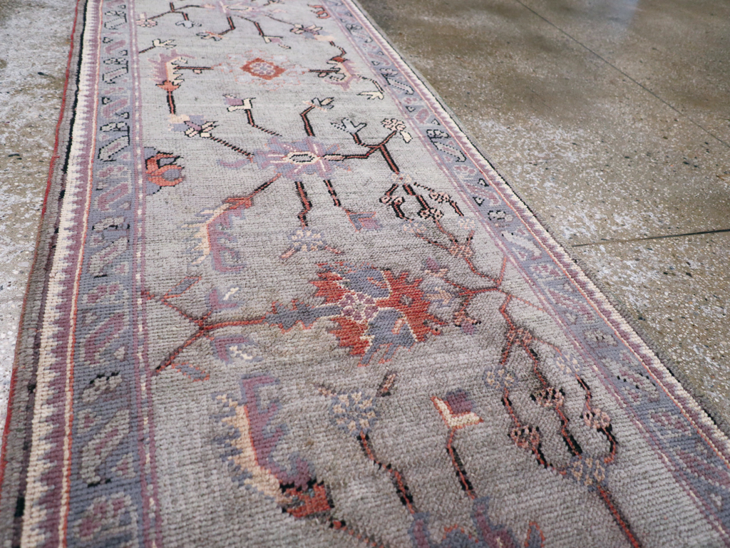 Antique Turkish Oushak Runner, No.15931 - Gss