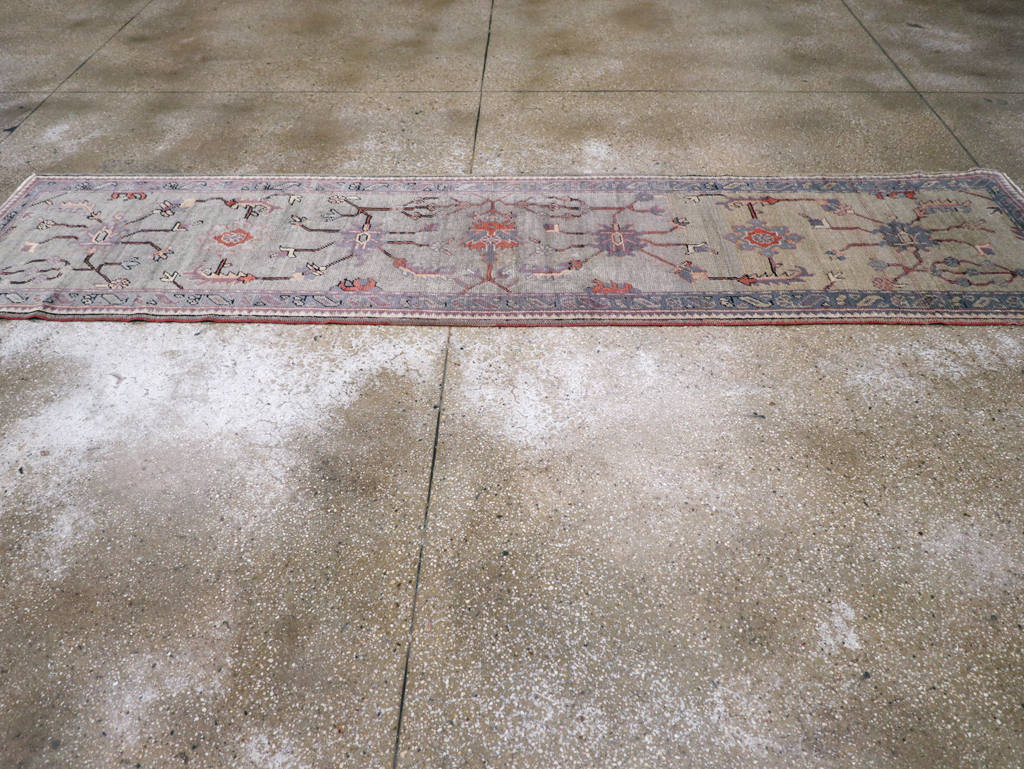 Antique Turkish Oushak Runner, No.15931 - Gss