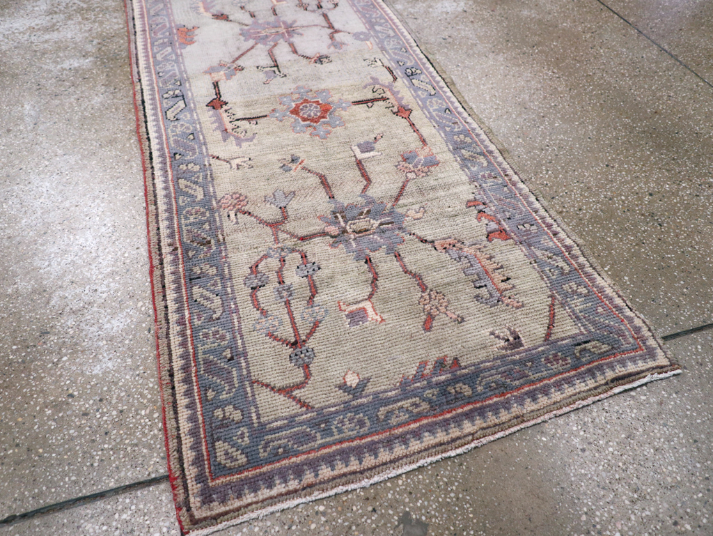 Antique Turkish Oushak Runner, No.15931 - Gss