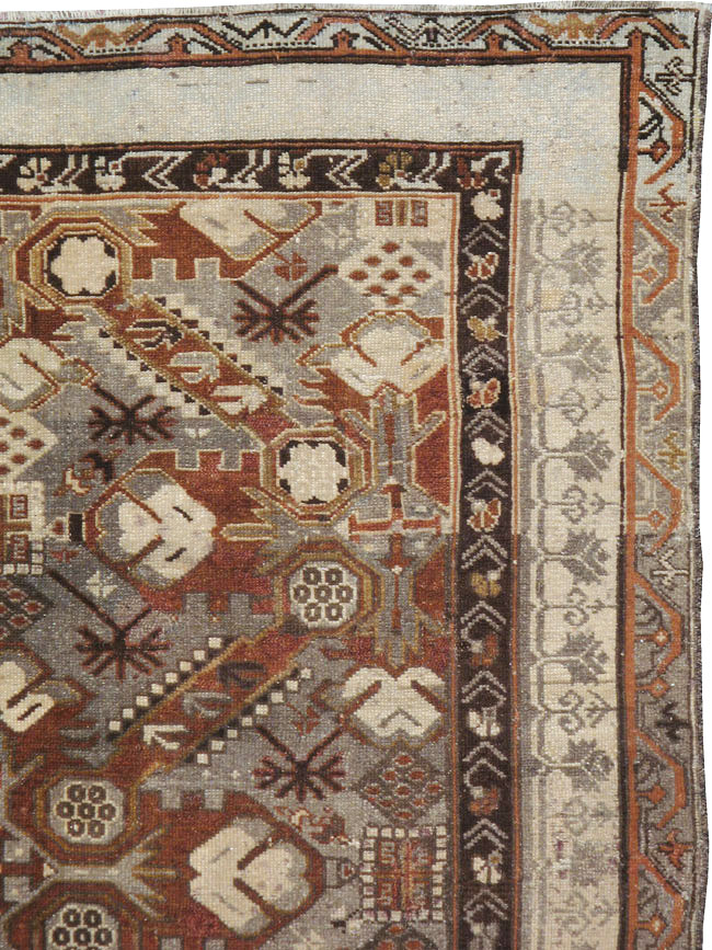 Antique Caucasian Zeikhour Carpet, No.15935 - Gss