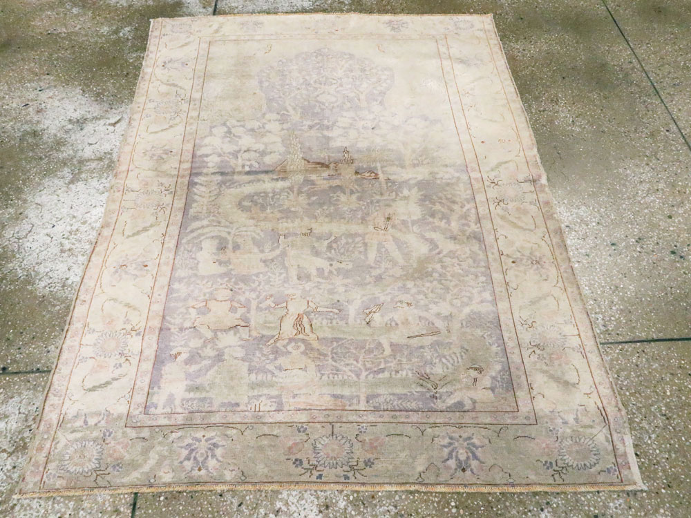 Vintage Turkish Kayseri Rug, No.15950 - Gss