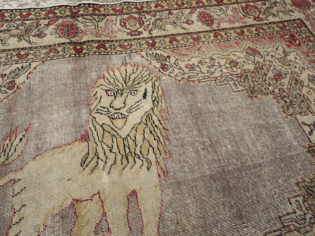 Vintage Turkish Sivas Pictorial Rug, No.15956 - Gss