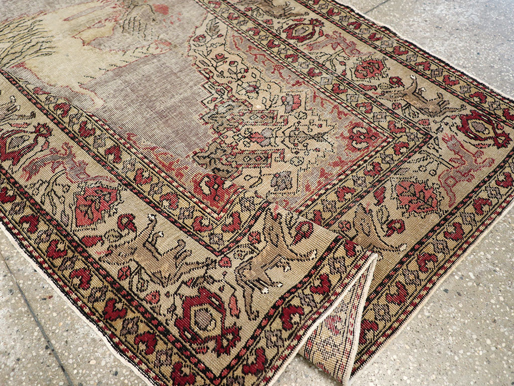 Vintage Turkish Sivas Pictorial Rug, No.15956 - Gss