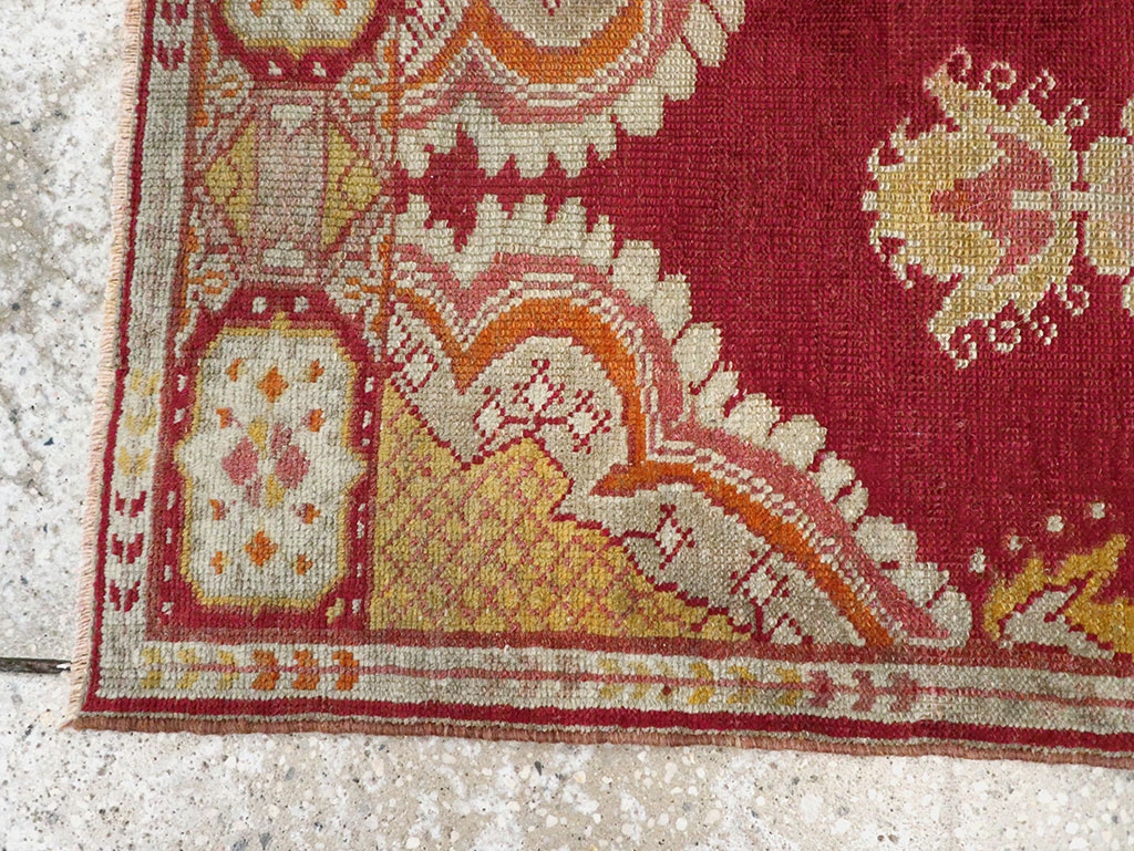 Vintage Turkish Oushak Rug, No.15996 - Gss