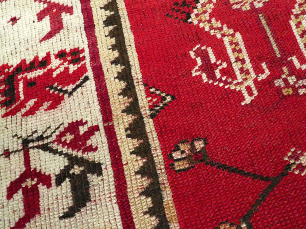 Vintage Turkish Oushak Throw Rug, No.16010 - Gss