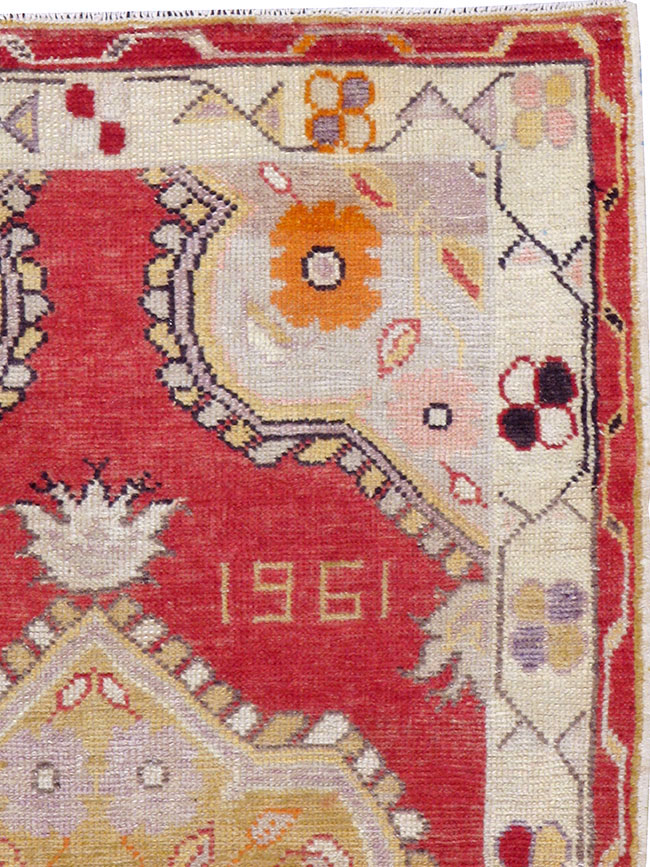 Vintage Turkish Oushak Rug, No.16019 - Gss
