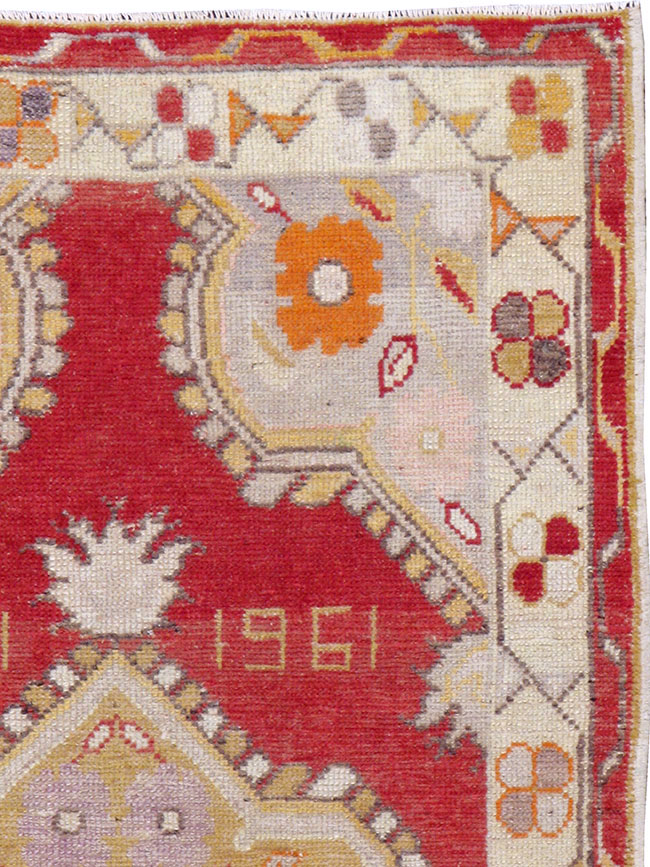 Vintage Turkish Oushak Rug, No.16019 - Gss