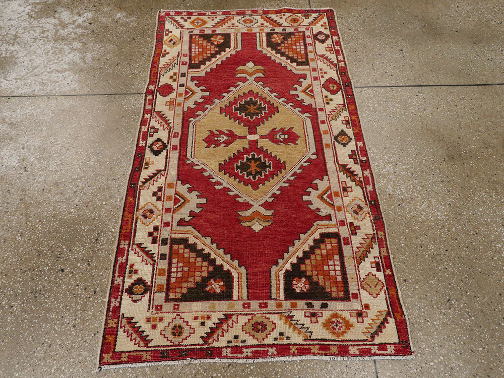 Vintage Turkish Oushak Rug, No.16021 - Gss