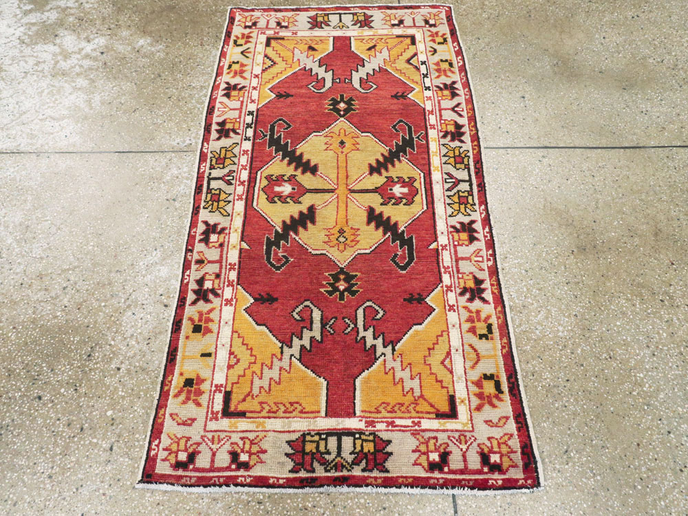 Vintage Turkish Oushak Rug, No.16024 - Gss