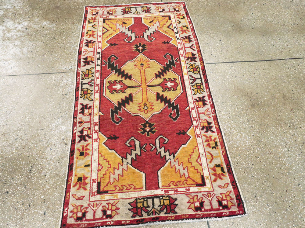 Vintage Turkish Oushak Rug, No.16024 - Gss