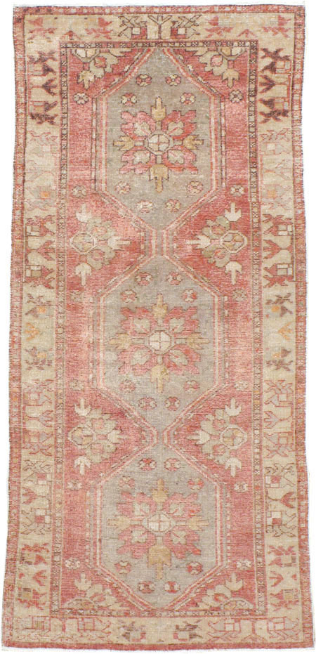 Vintage Turkish Oushak Throw Rug, No.16025 - Gss
