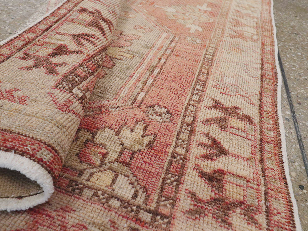 Vintage Turkish Oushak Throw Rug, No.16025 - Gss