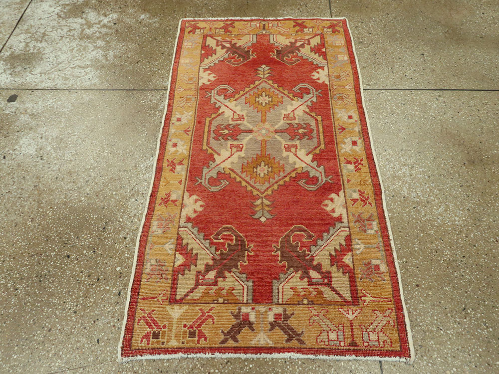 Vintage Turkish Oushak Rug, No.16031 - Gss