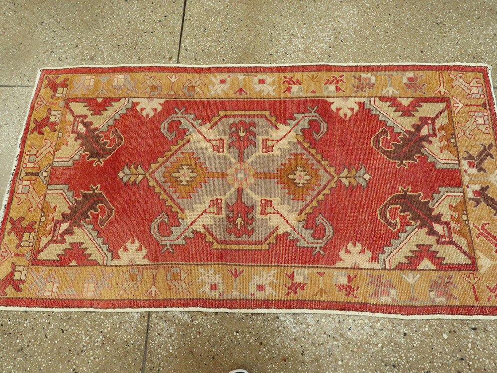 Vintage Turkish Oushak Rug, No.16031 - Gss