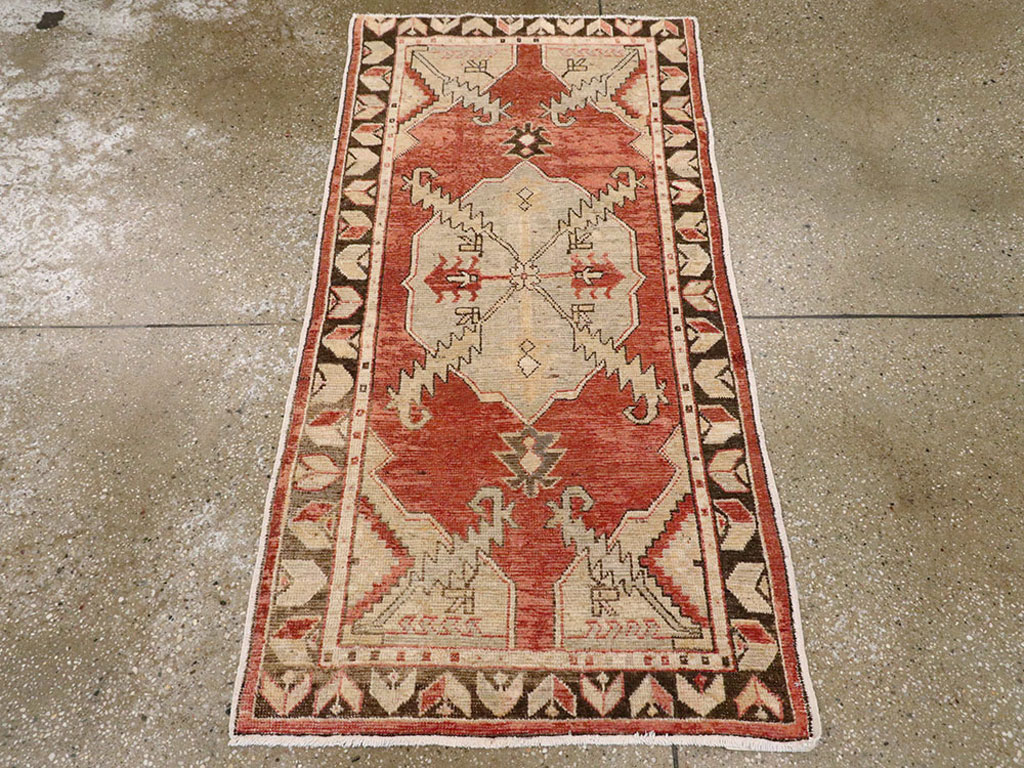 Vintage Turkish Oushak Rug, No.16037 - Gss