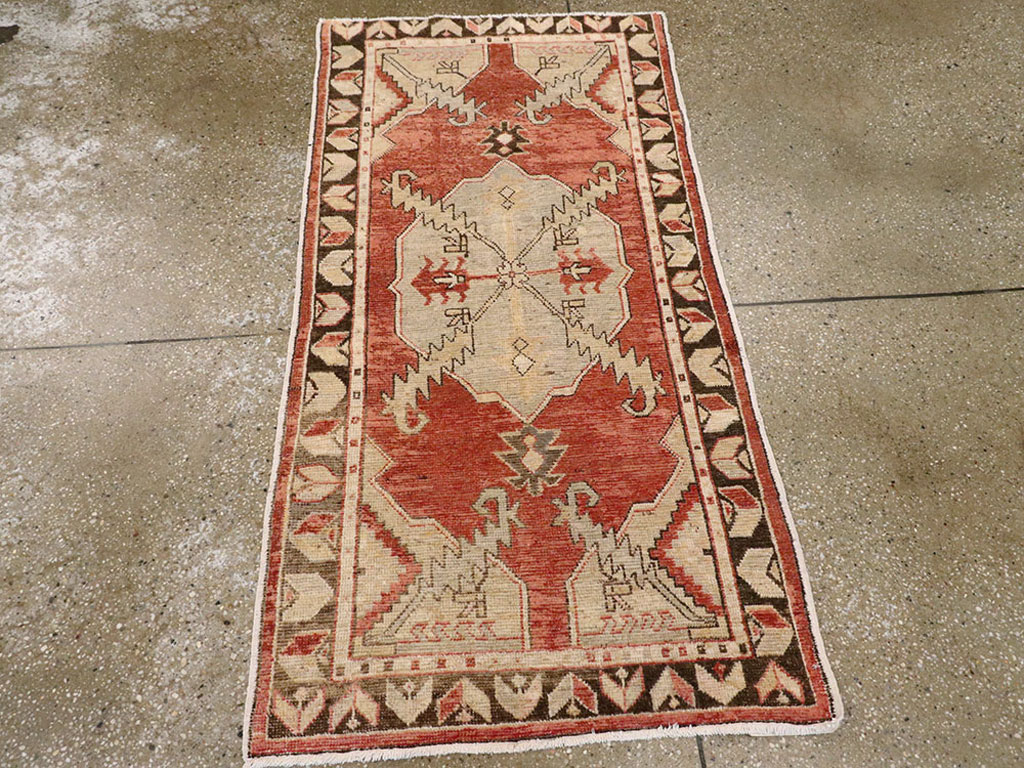 Vintage Turkish Oushak Rug, No.16037 - Gss