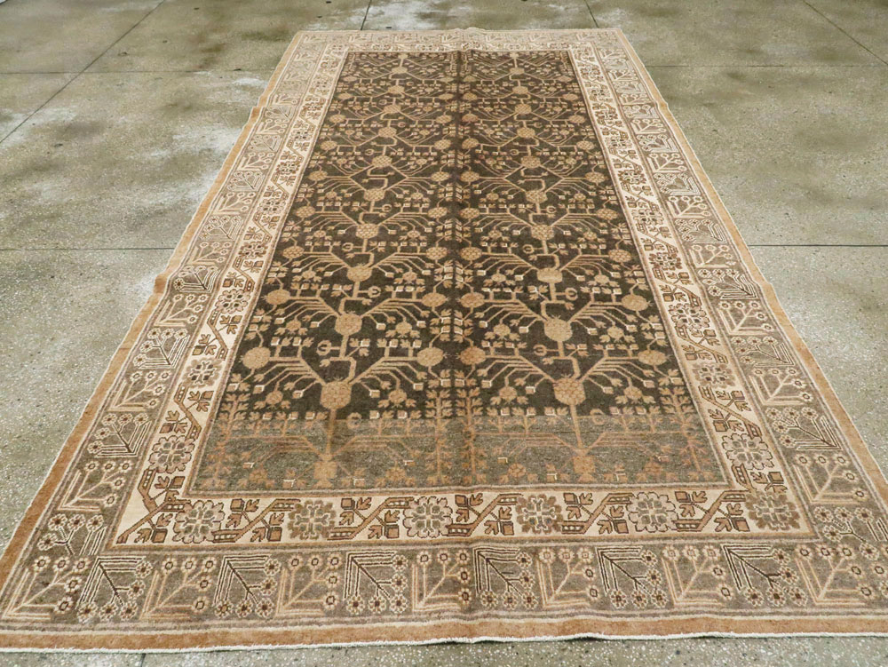 Antique East Turkestan Khotan Carpet, No.16049 - Gss
