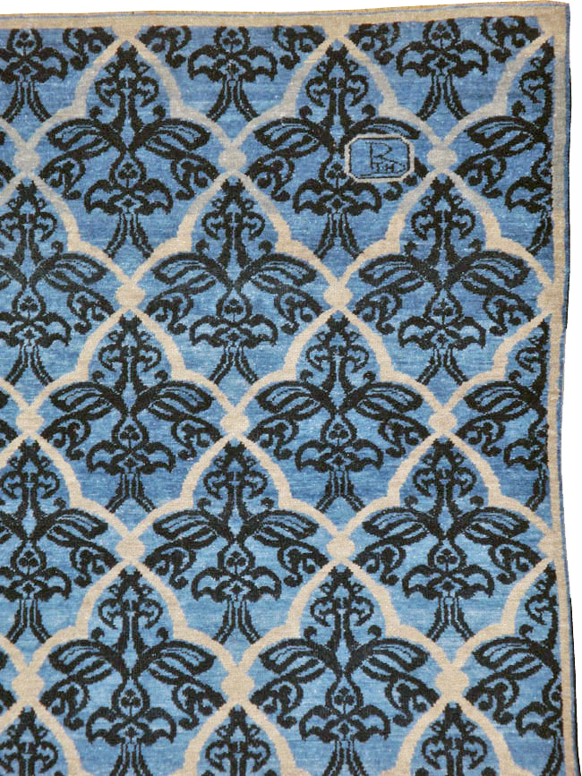 Vintage Persian Modernist Malayer Carpet, No.16082 - Gss