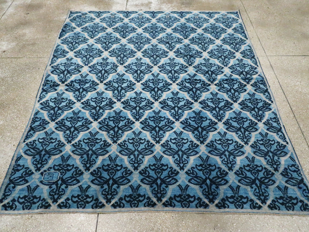 Vintage Persian Modernist Malayer Carpet, No.16082 - Gss