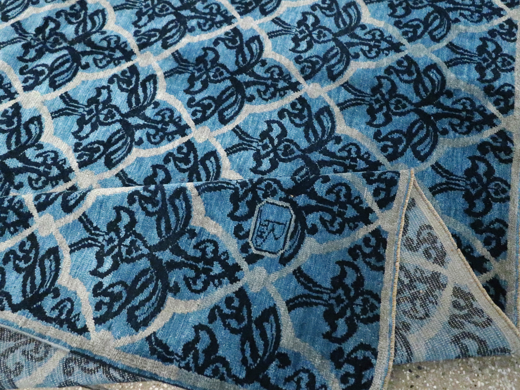 Vintage Persian Modernist Malayer Carpet, No.16082 - Gss