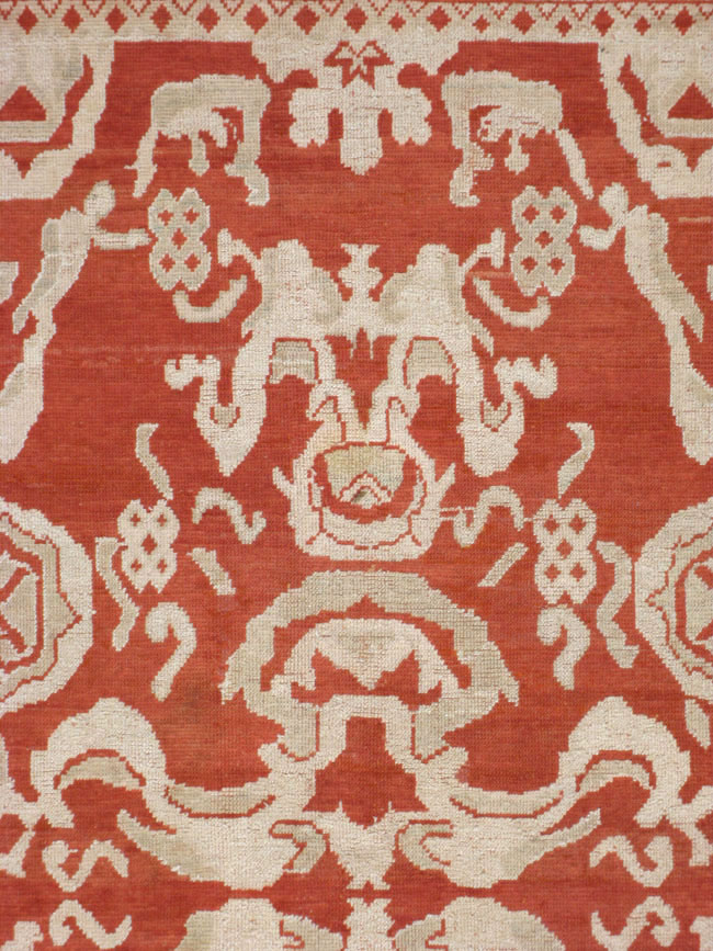 Antique Turkish Oushak Carpet, No.16084 - Gss