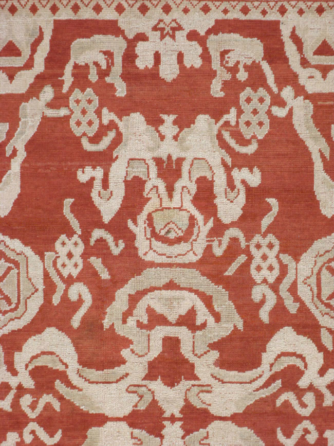 Antique Turkish Oushak Carpet, No.16084 - Gss
