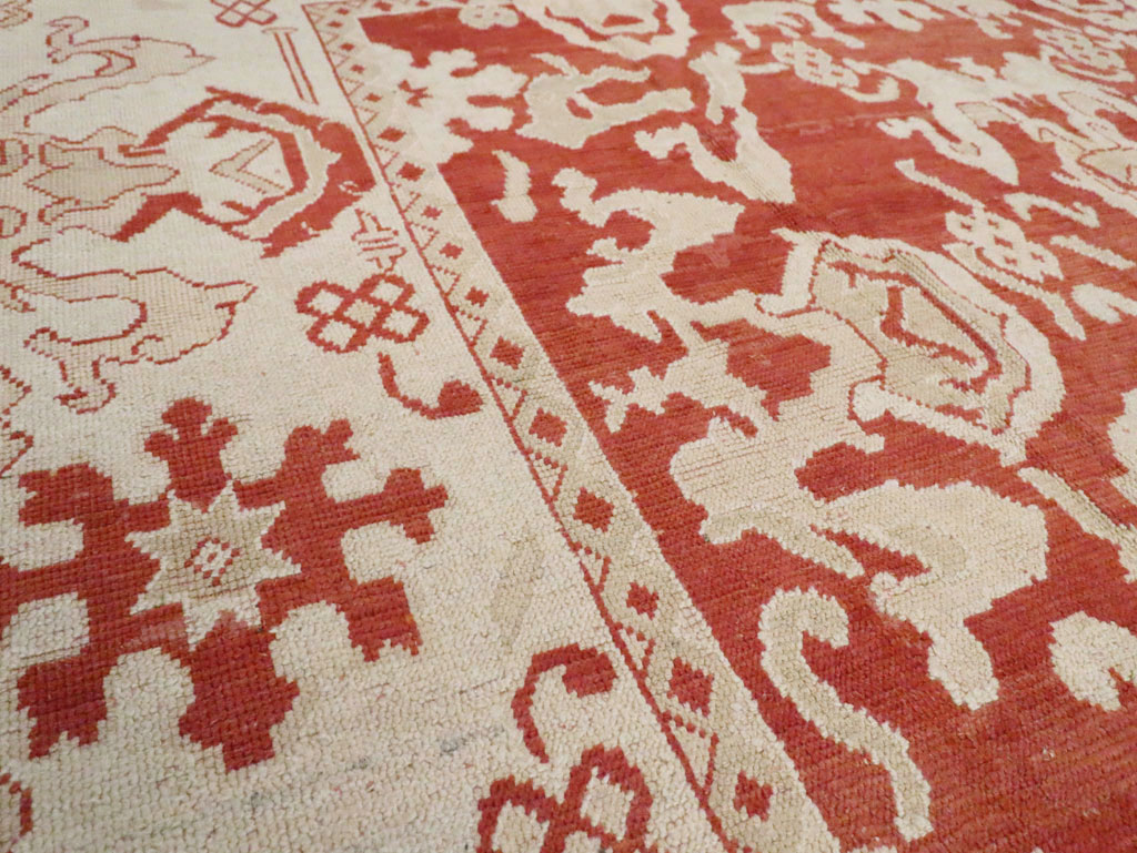 Antique Turkish Oushak Carpet, No.16084 - Gss