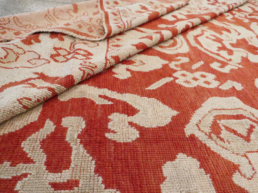 Antique Turkish Oushak Carpet, No.16084 - Gss