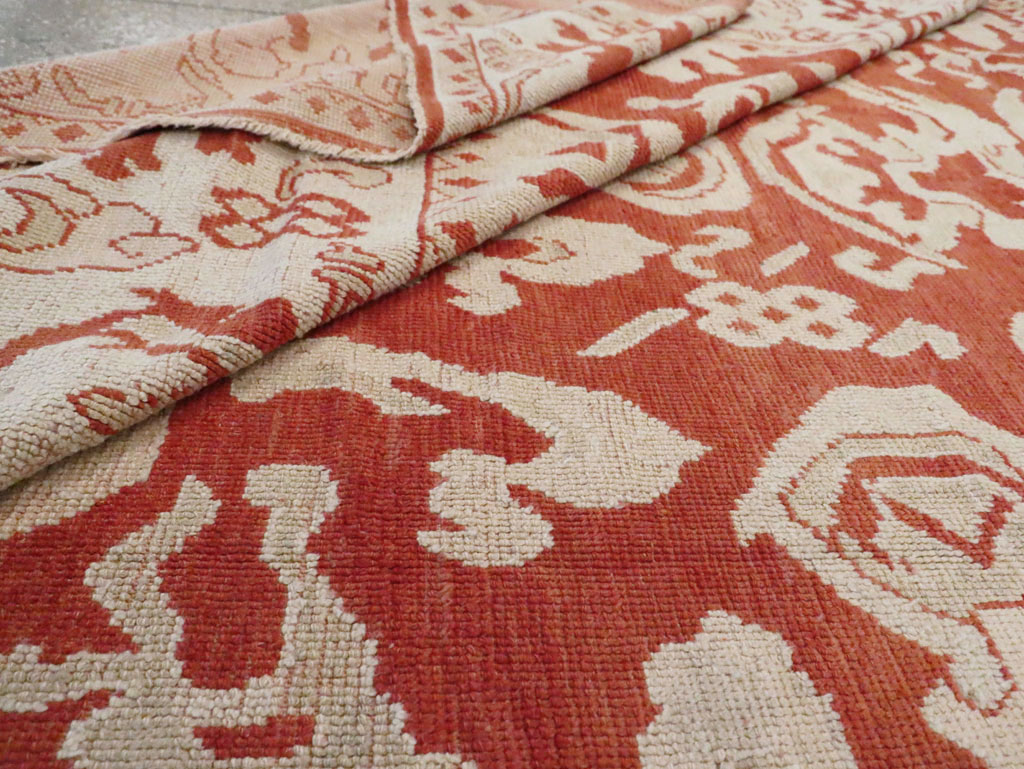 Antique Turkish Oushak Carpet, No.16084 - Gss