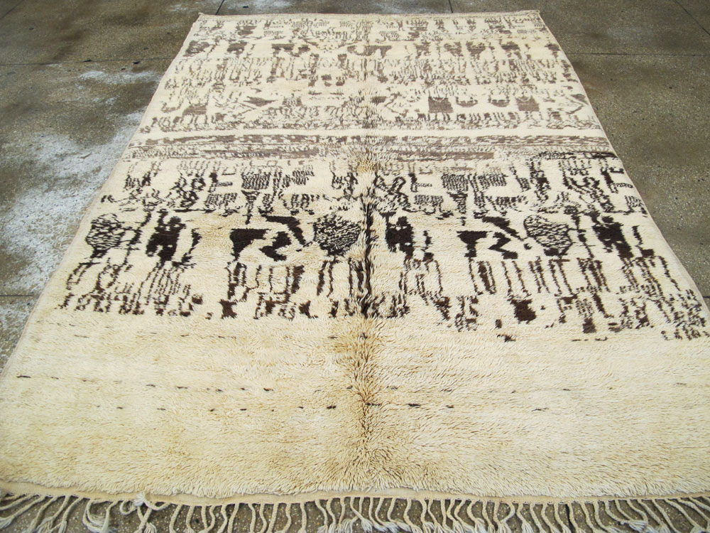 Vintage Moroccan Carpet, No.16086 - Gss