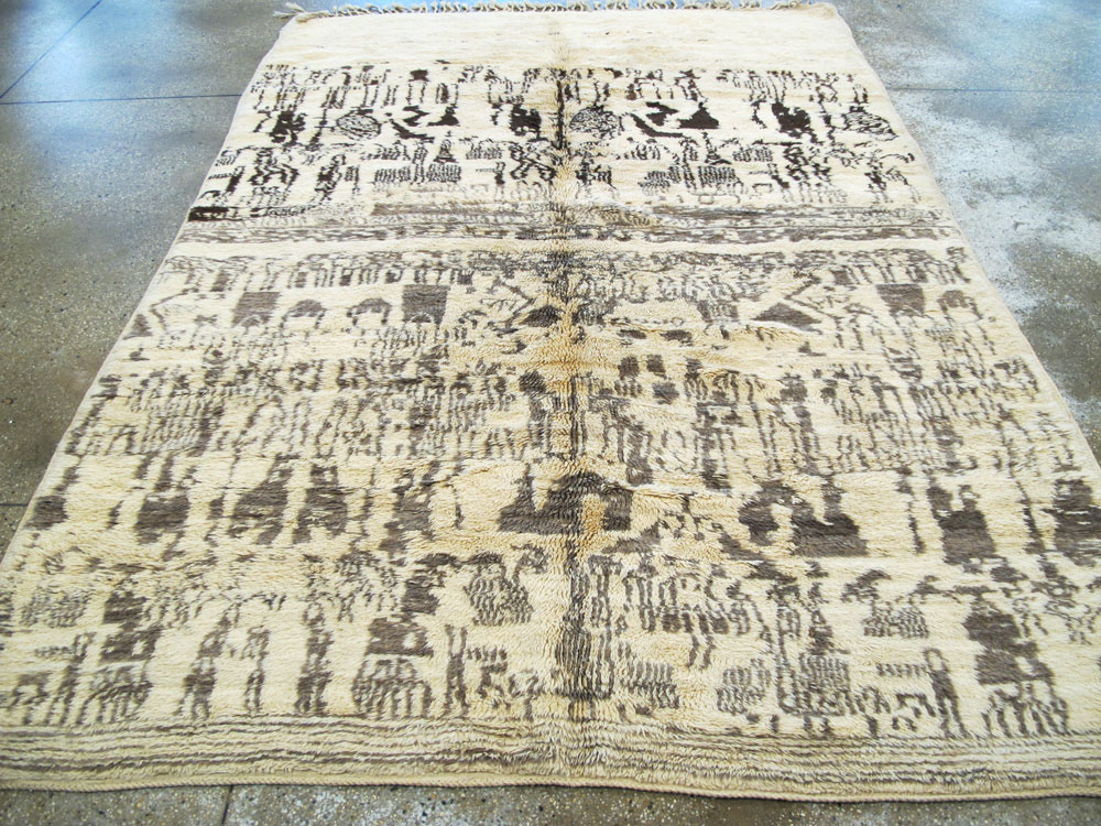 Vintage Moroccan Carpet, No.16086 - Gss