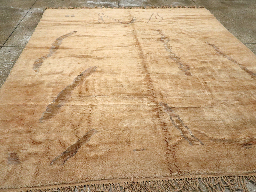 Modern Moroccan Square Carpet, No.16092 - Gss