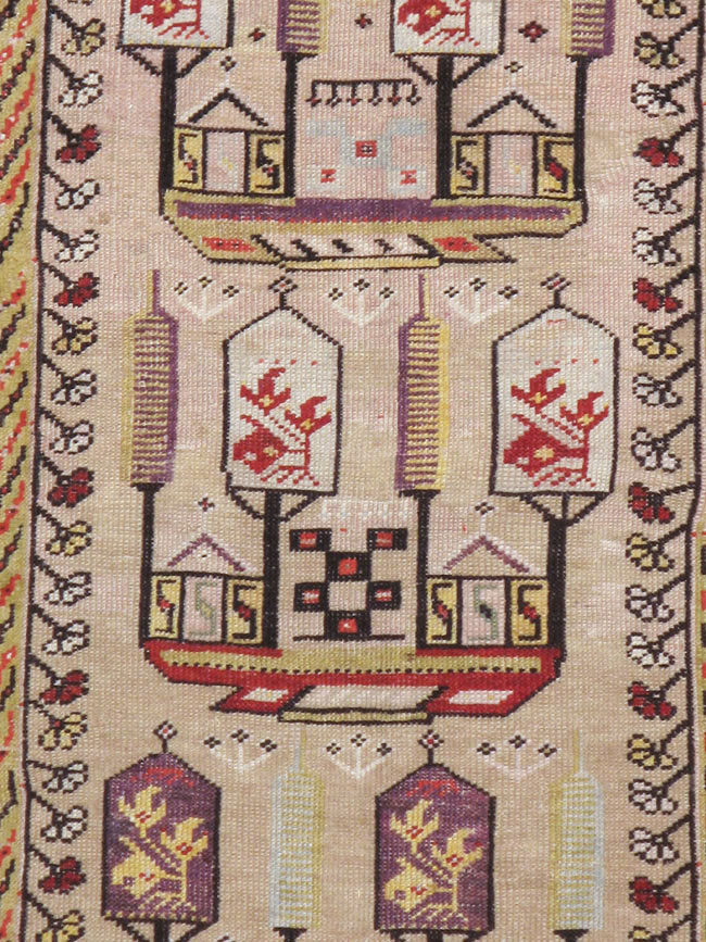 Antique Turkish Ghiordes Rug, No.16107 - Gss