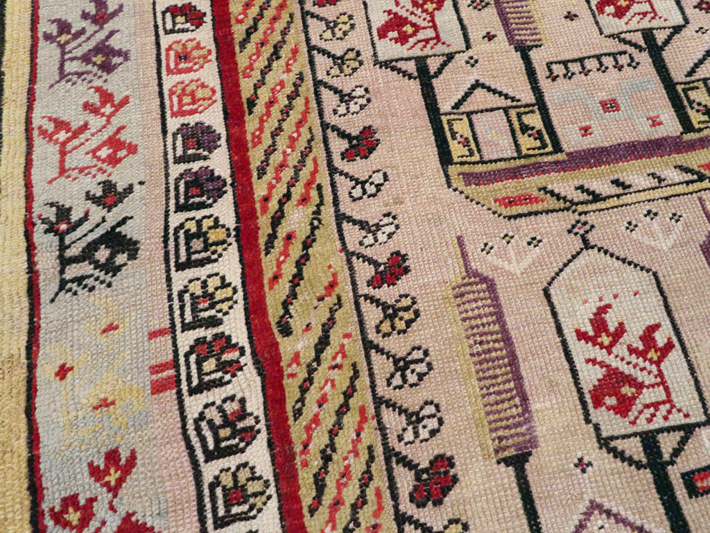 Antique Turkish Ghiordes Rug, No.16107 - Gss