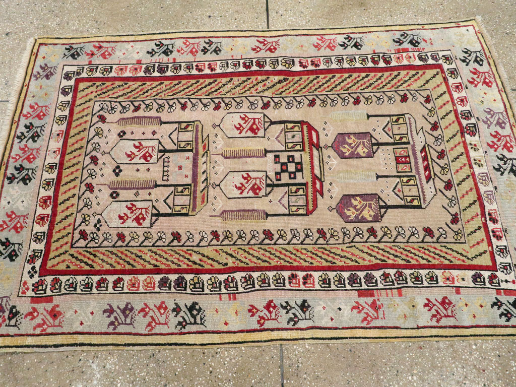 Antique Turkish Ghiordes Rug, No.16107 - Gss