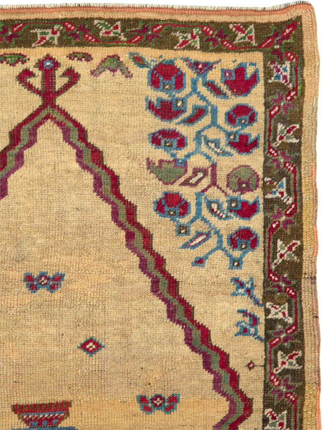 Antique Turkish Ghiordes Prayer Rug, No.16108 - Gss