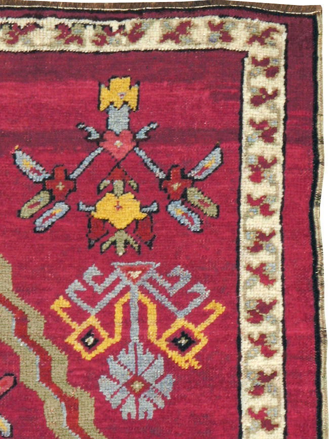 Antique Turkish Ghiordes Rug, No.16110 - Gss