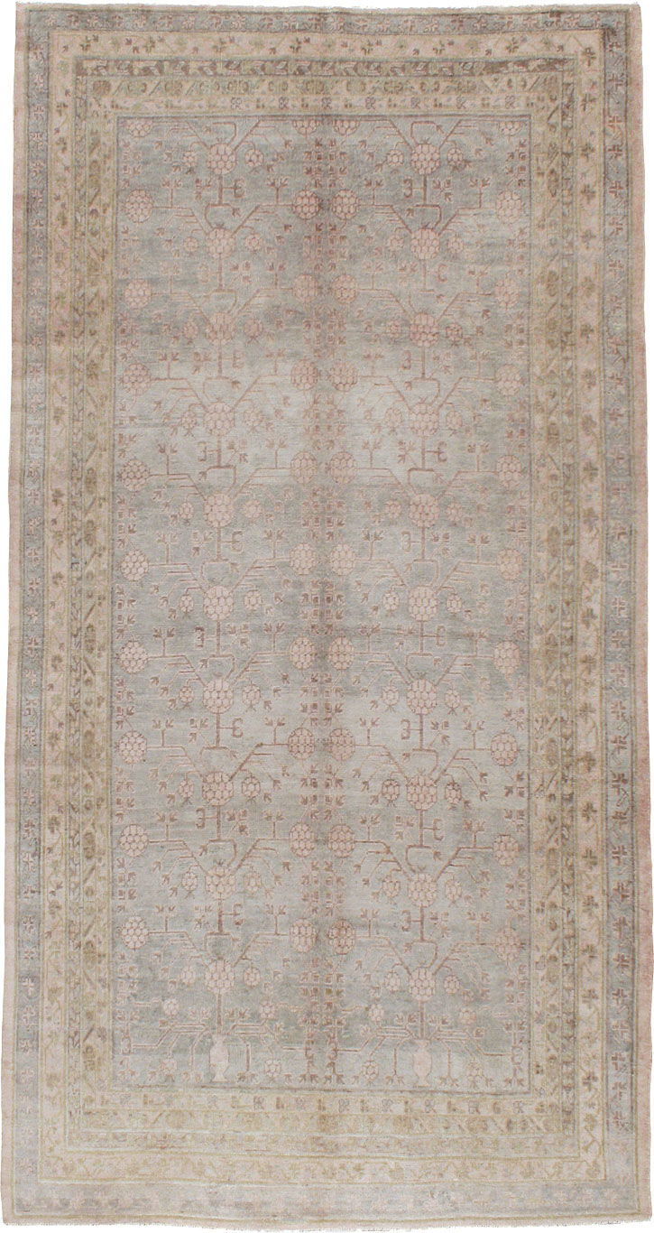 Antique East Turkestan Khotan Carpet, No.16115 - Gss