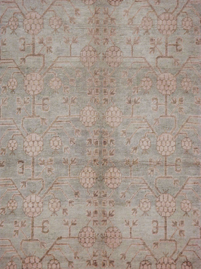 Antique East Turkestan Khotan Carpet, No.16115 - Gss