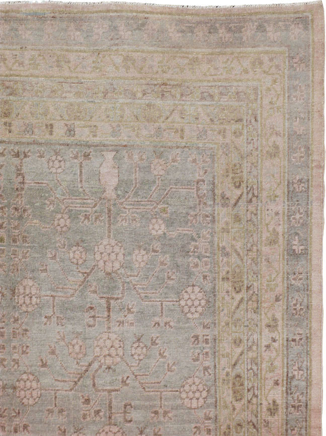 Antique East Turkestan Khotan Carpet, No.16115 - Gss