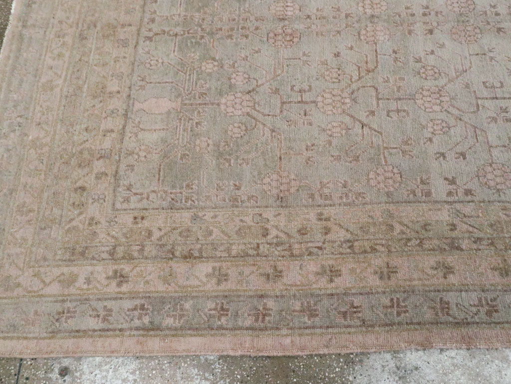 Antique East Turkestan Khotan Carpet, No.16115 - Gss