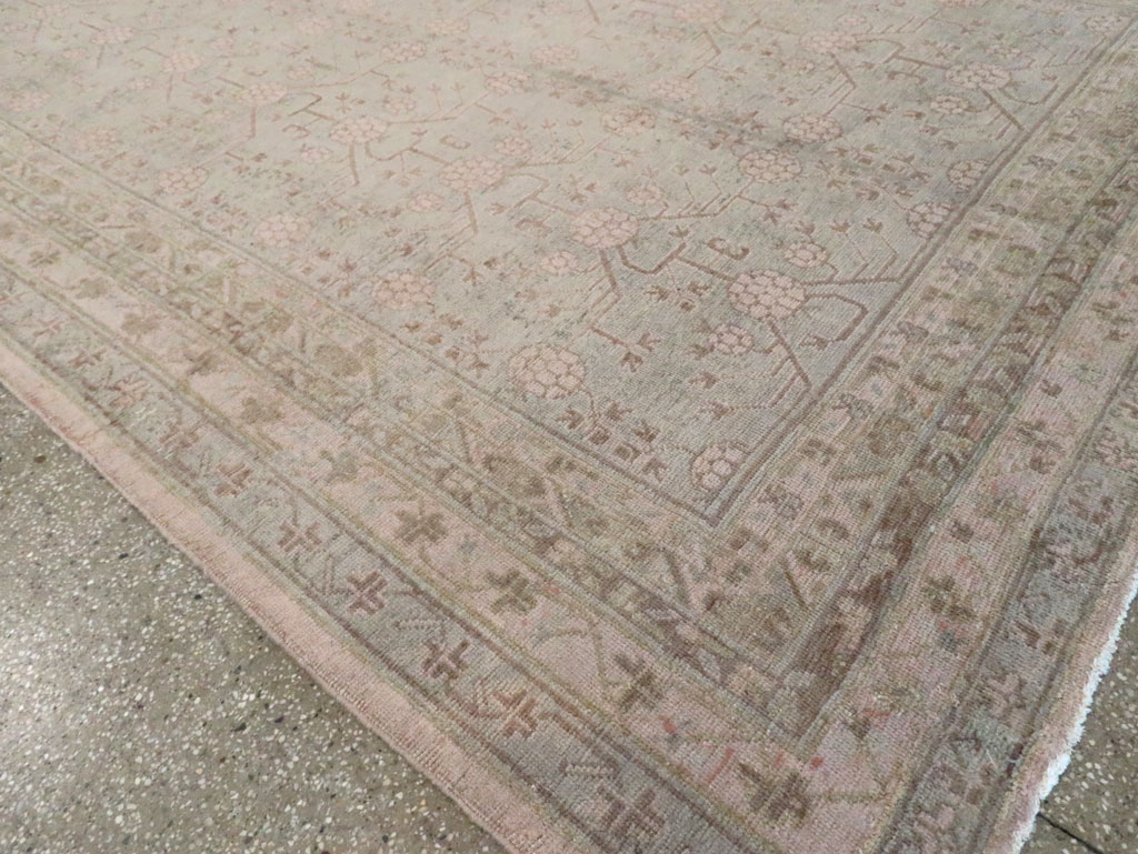 Antique East Turkestan Khotan Carpet, No.16115 - Gss
