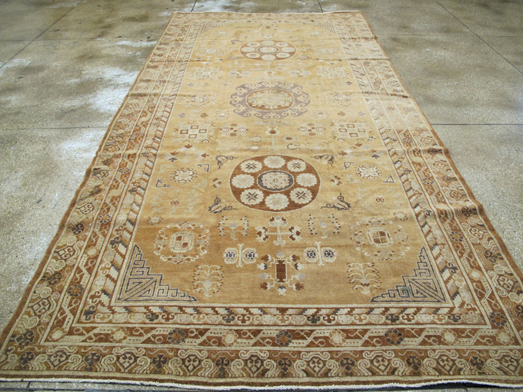 Antique East Turkest Khotan Carpet, No.16118 - Gss