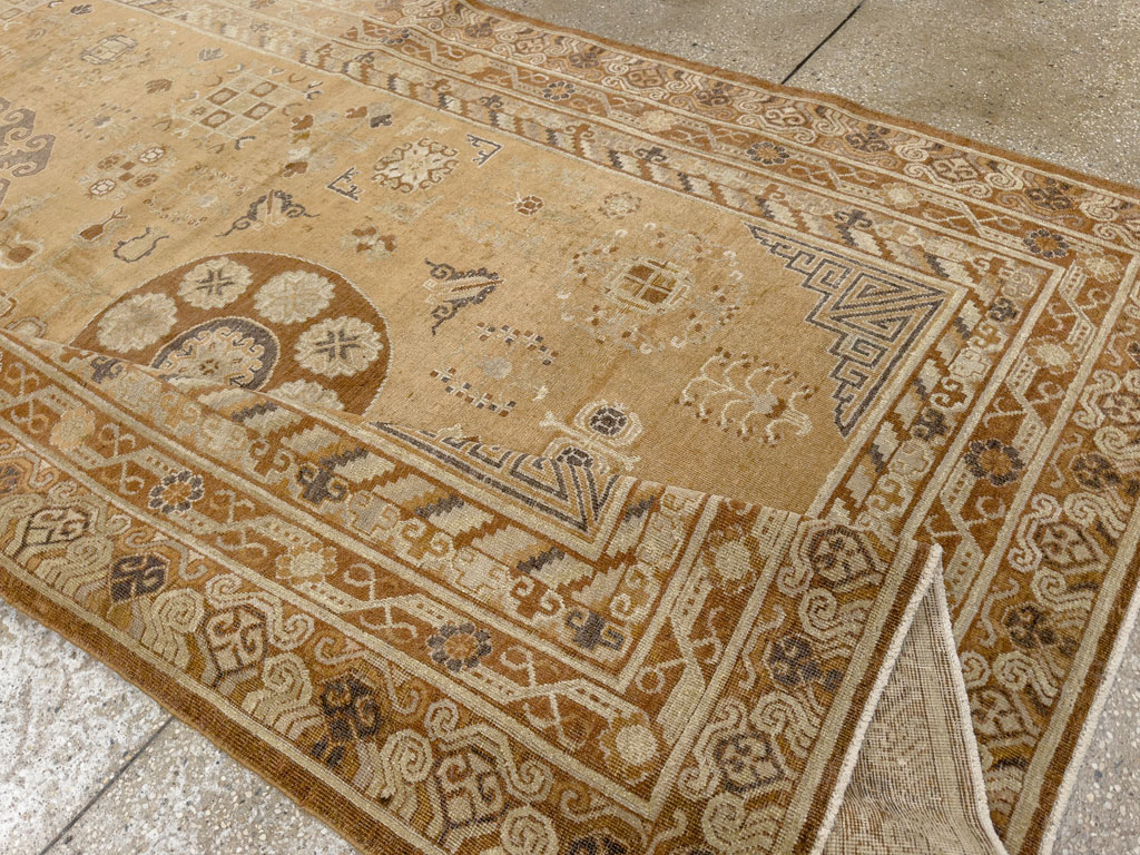 Antique East Turkest Khotan Carpet, No.16118 - Gss